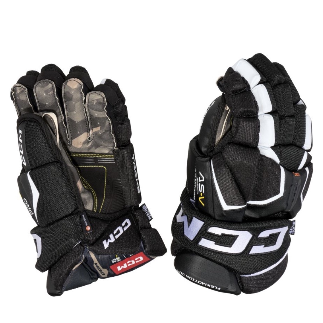 CCM GLOVE TACKS ASV PRO SR BLK/WHT スケートハウス