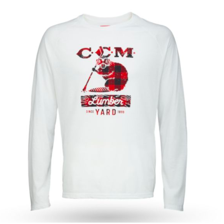 CCM HOLIDAY LUMBER YARD LS TEE SR