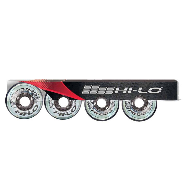 BAUER HI-LO COURT RH WHEELS 4PK SOFT