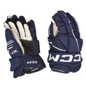 CCM GLOVE TACKS XF80  JR NAV/WHT