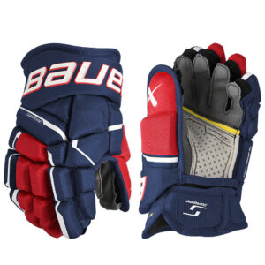 BAUER GLOVE SUPREME MACH INT NAV/WHT/RED